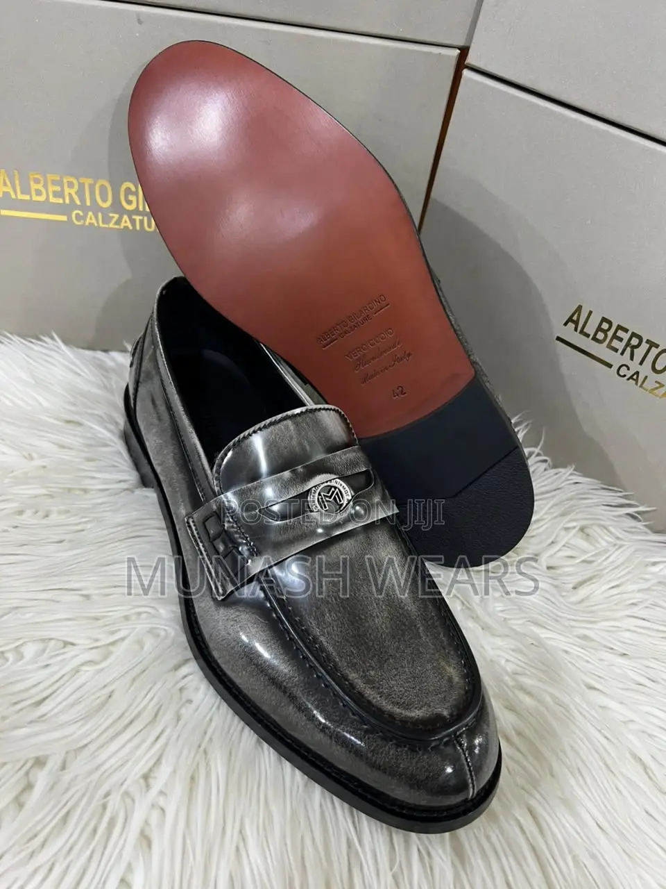 Italian Leather Alberto Shoe 40-46