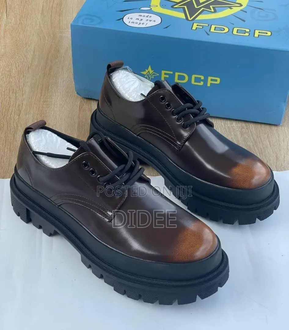 FDCP Men's Leather Derby Shoes