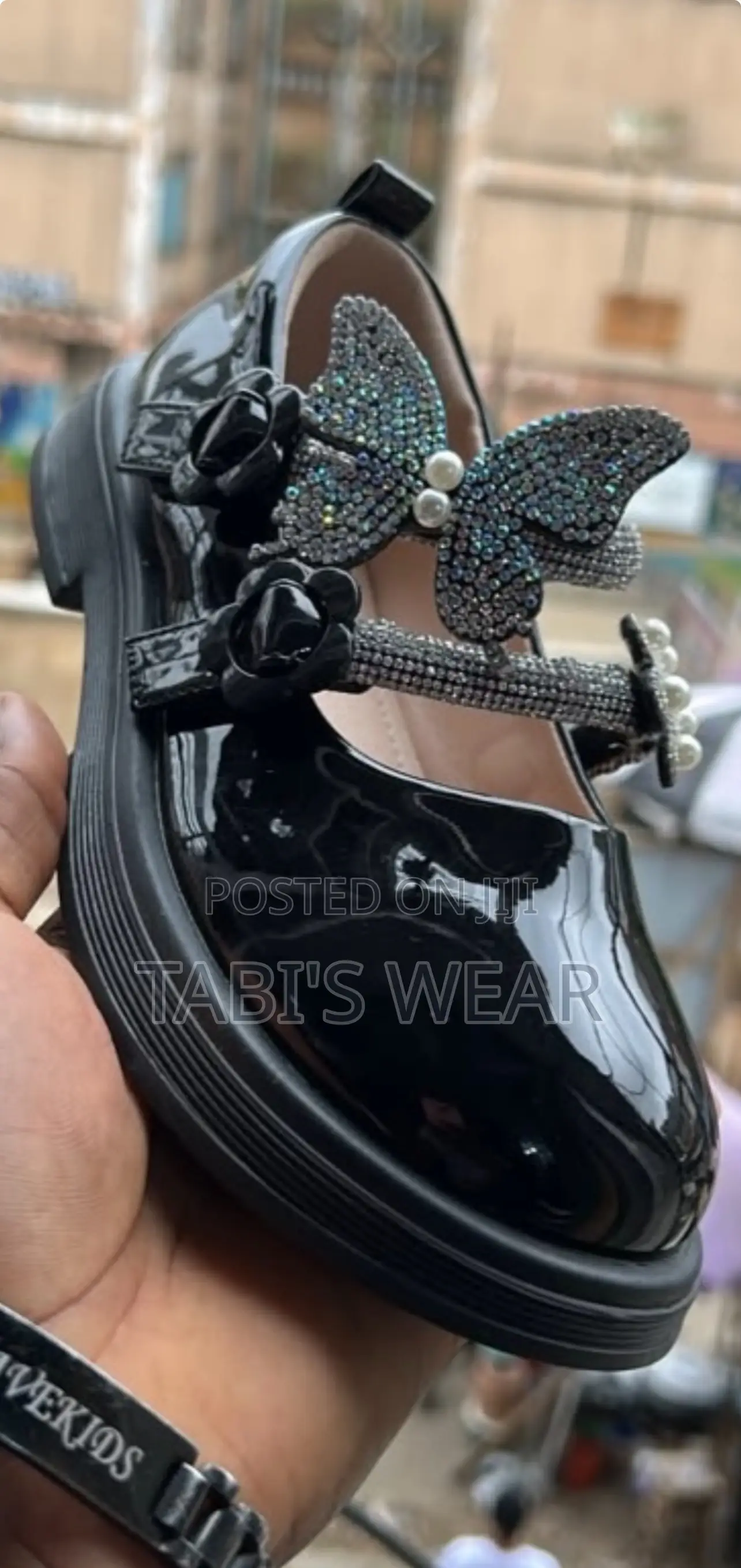 Children Stone Pleated Shoe for Girls