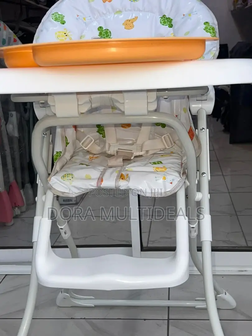 Solid Imported Baby Feeding High Chair With Double Tray