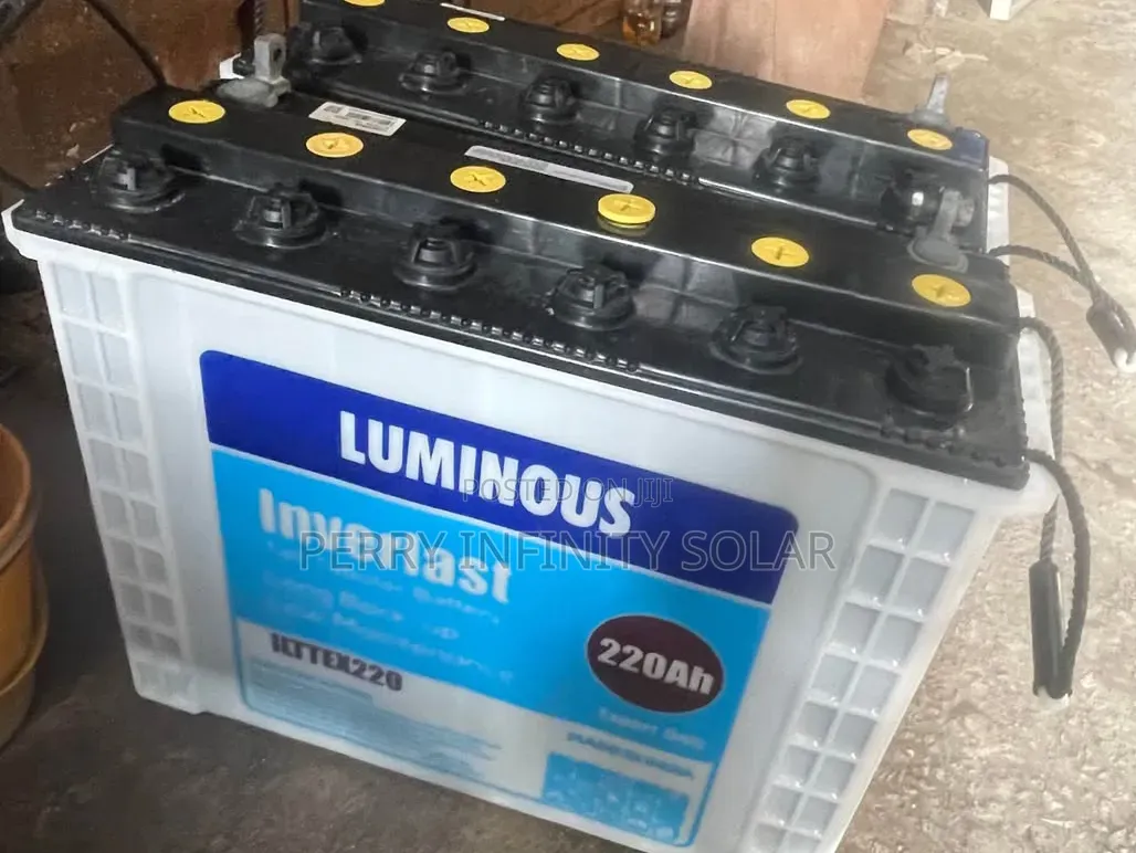Luminous 220Ah Solar Tubular Battery | Deep Cycle | Long Backup | 12V