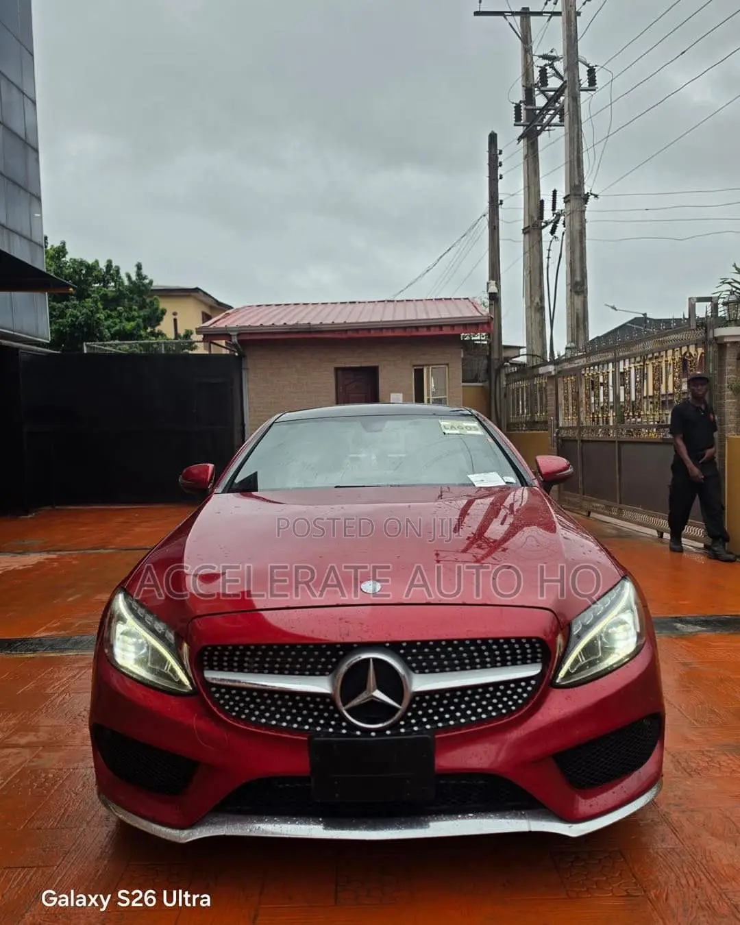 Mercedes-Benz C300 Base 4Matic Coupe AWD (2.0L 4cyl 7A) 2017 Red