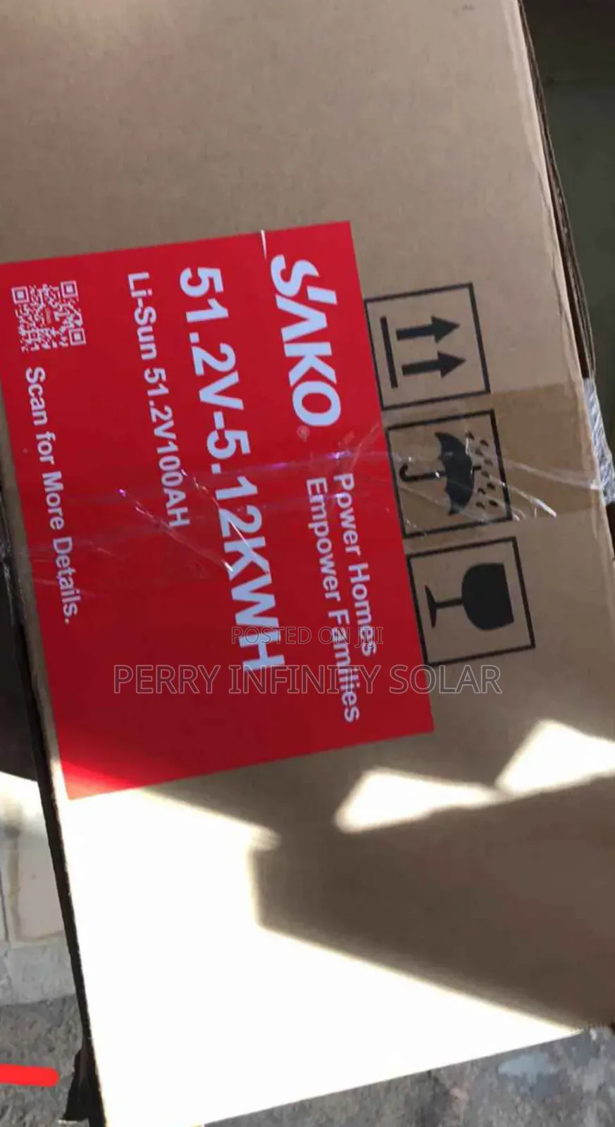 SAKO 5.12kWh 51.2V 100Ah Lithium Battery | Smart BMS | LiFePO4