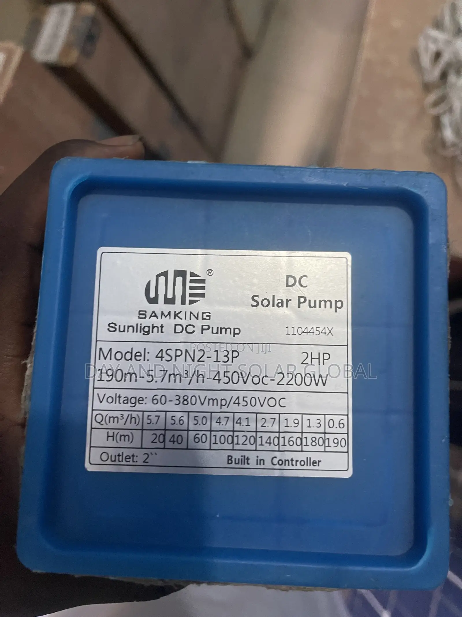 2hp Dc Samking Solar Submersible Solar Sumo Water Pump