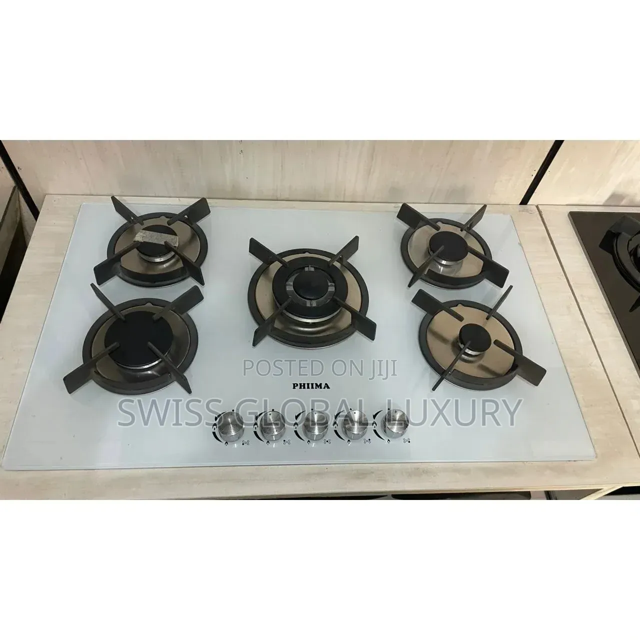 High Grade PHIiMA 5-Burner Gas Cooktop White L PH9115G1-WH
