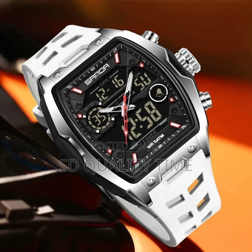 Samoa Digital and Analog Rubber Watch