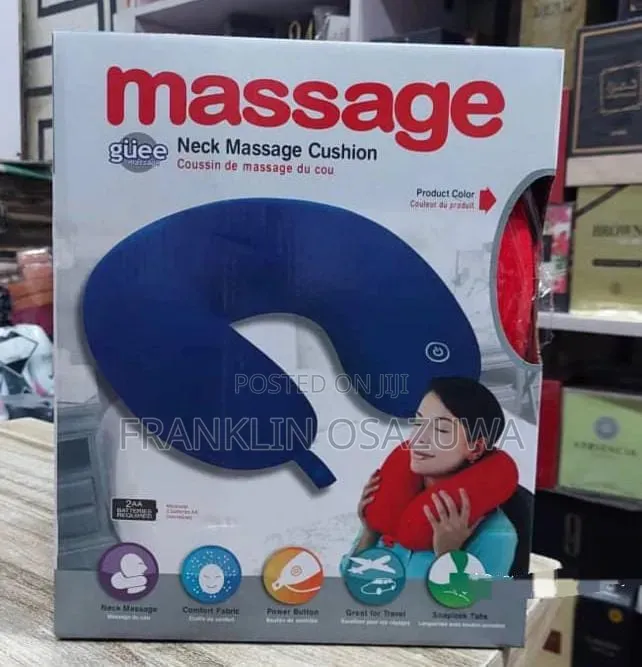 U-Shaped Neck Massage Pillow Cushion Portable Vibration Neck Massager