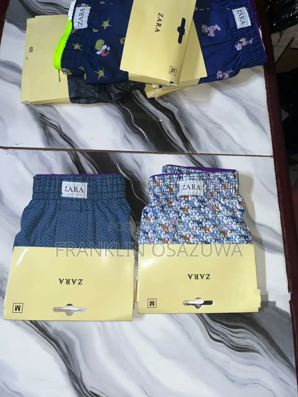 Zara Men's Premium Cotton Boxer Shorts – Soft Comfortable