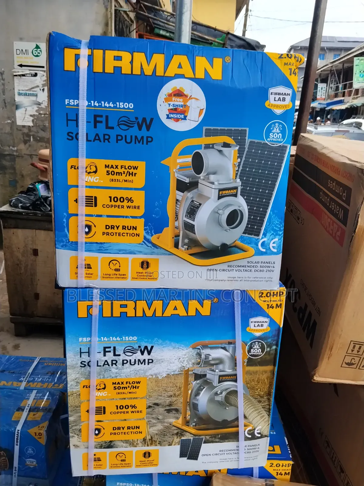 2hp Firman Solar Irrigation Dc Pump. 100% Copper Coil