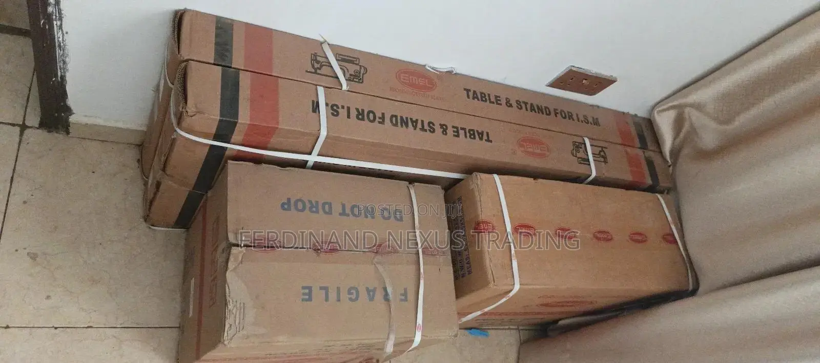 Complete 3/4 Thread Emel Industrial Direct Drive Weaving Machine.