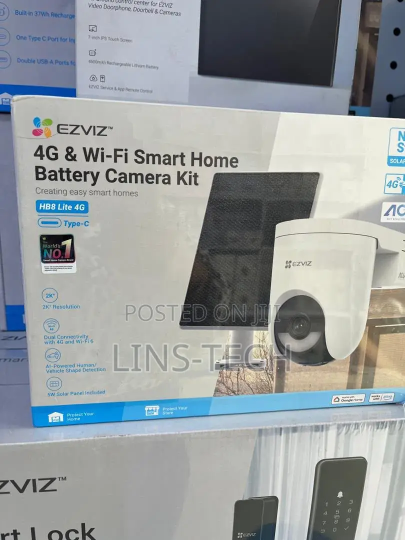 Ezviz 4G and WiFi Solar Smart Home Battery Camera