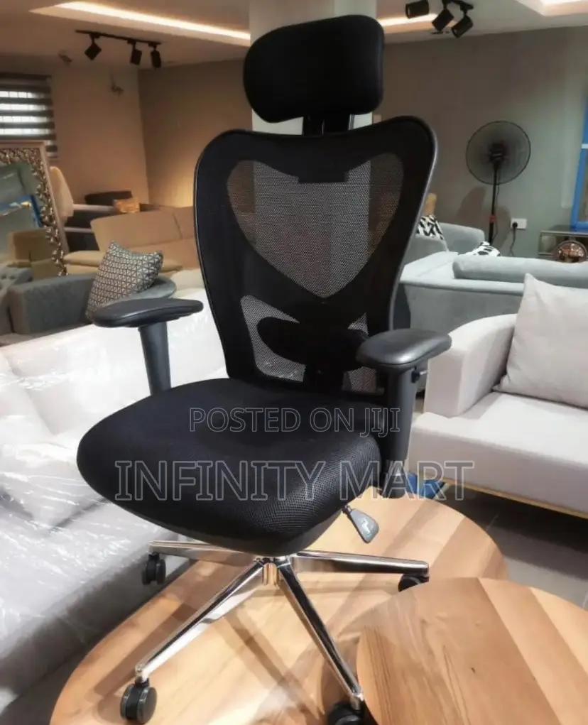 Office Chair Ergonomic Black, Swivel Base.
