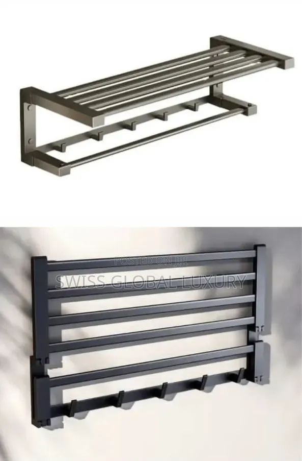 High Grade 90cm Foldable Towel Rack for Your Bathroom or Kitchen