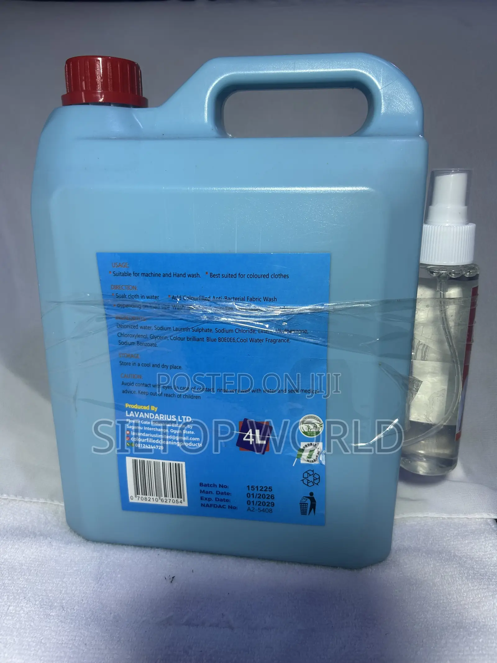 4L Colourfilled Fabric Wash With Stain Remover as Gift