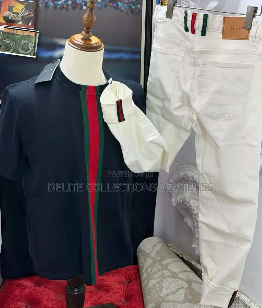 Gucci Outfit Combo Original Gucci Top and Jeans