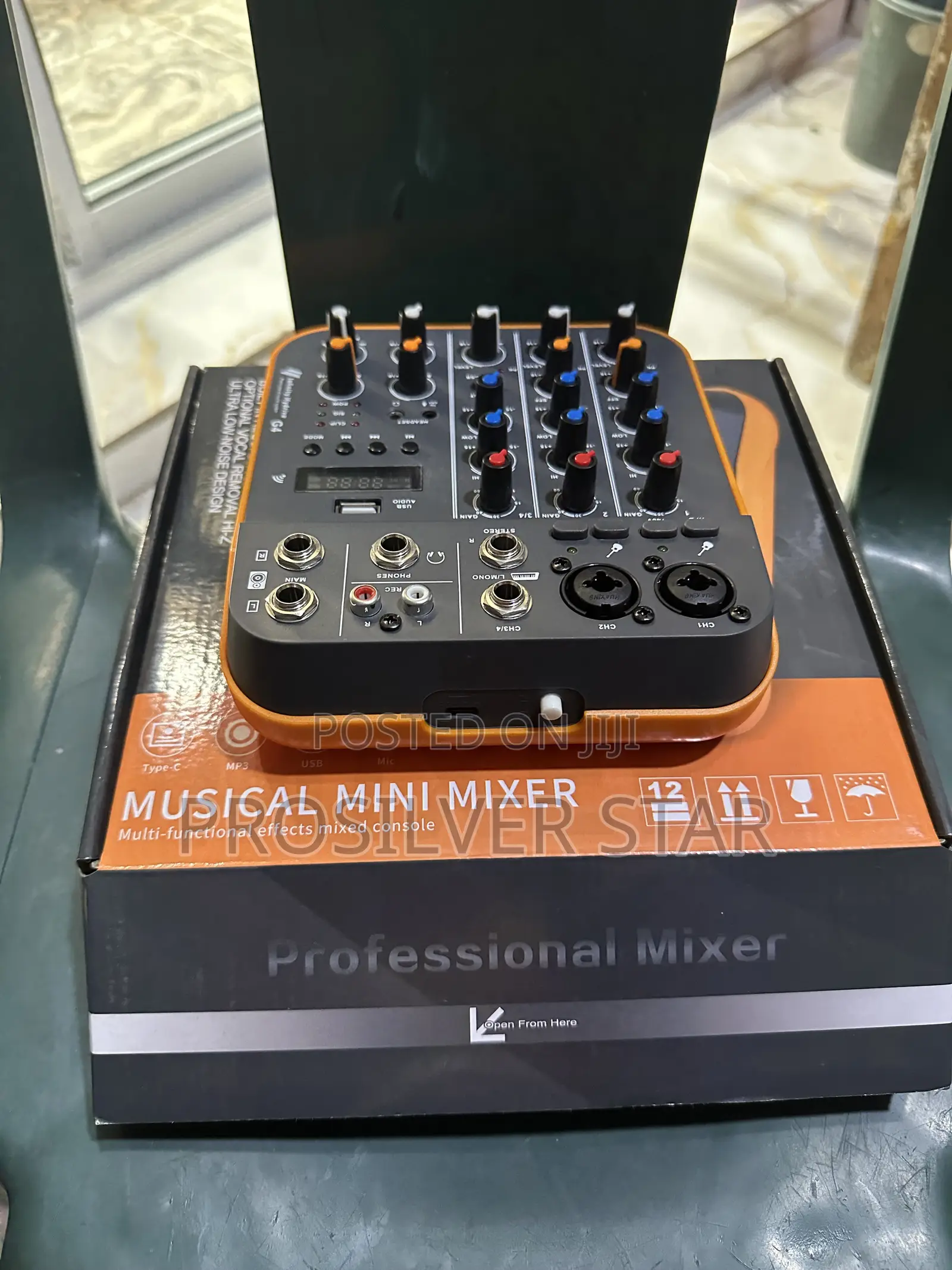 G4 Musical Mini Mixer – 4-Channel Audio Mixer With USB Bluetooth