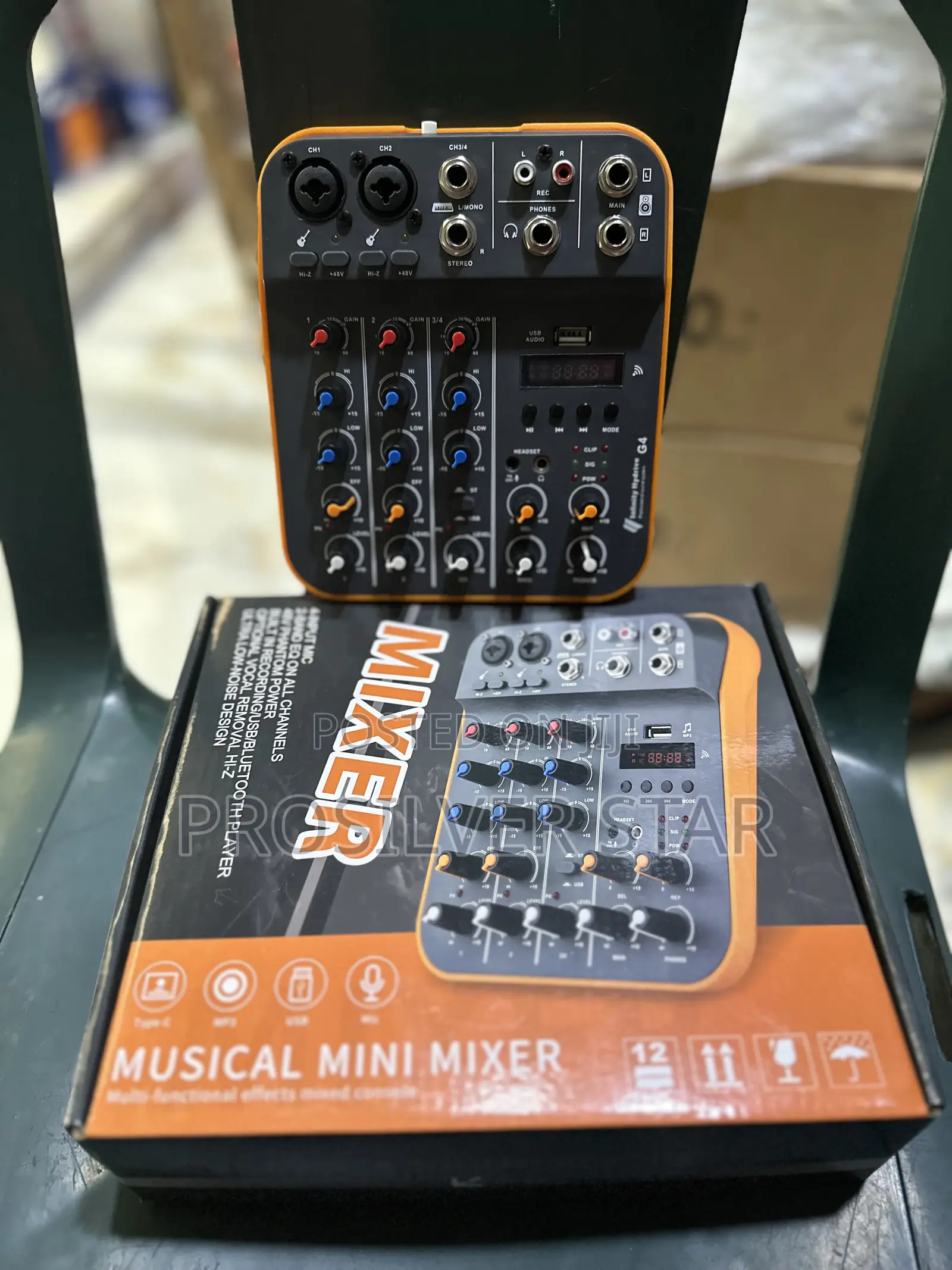 G4 Musical Mini Mixer – 4-Channel Audio Mixer With USB Bluetooth