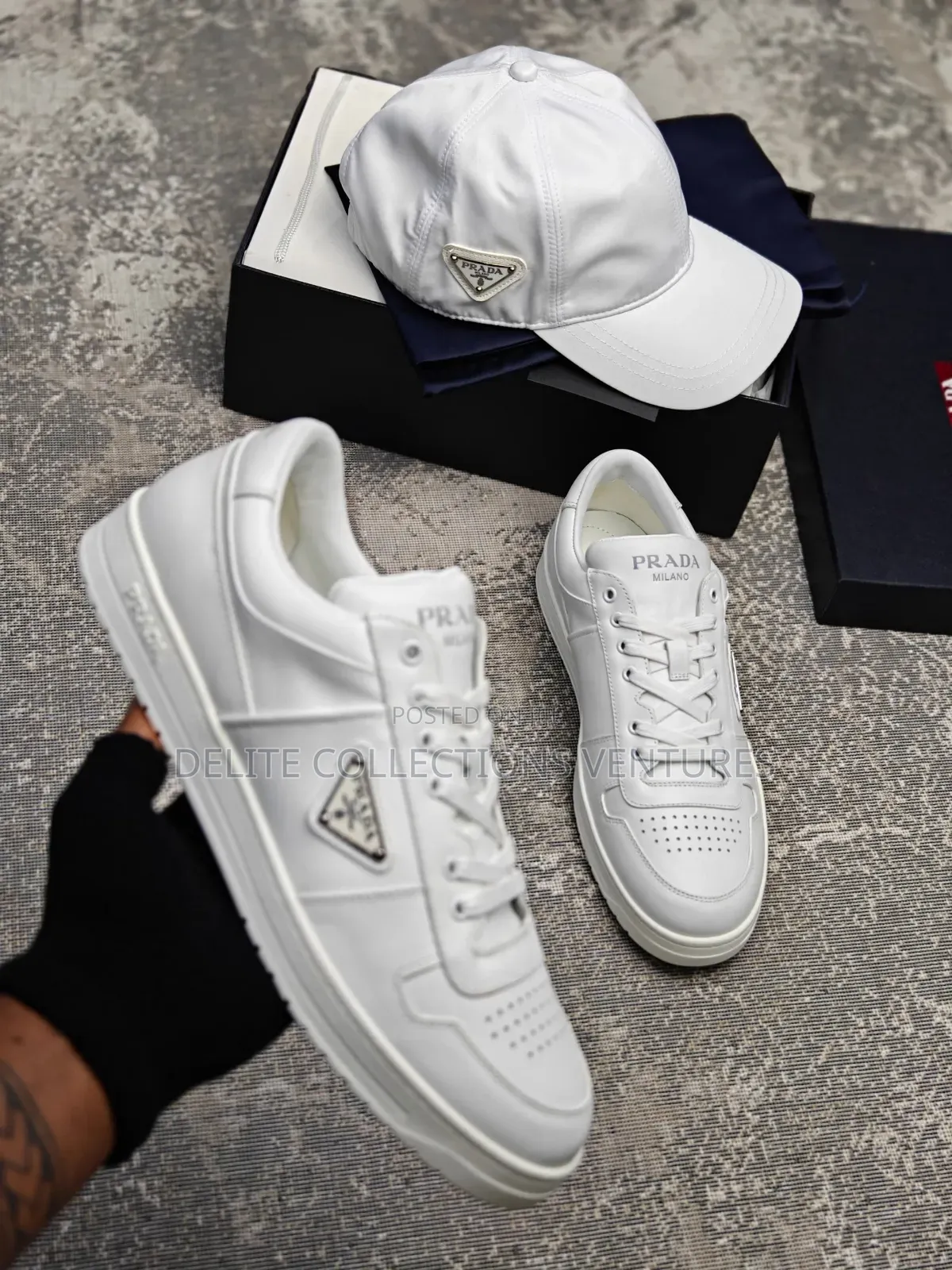 Top Quality Luxury Real Leather PRADA