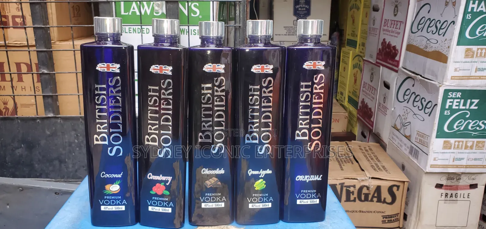 British Soldiers Premium Vodka(Different Flavors)Ctn of 12btles