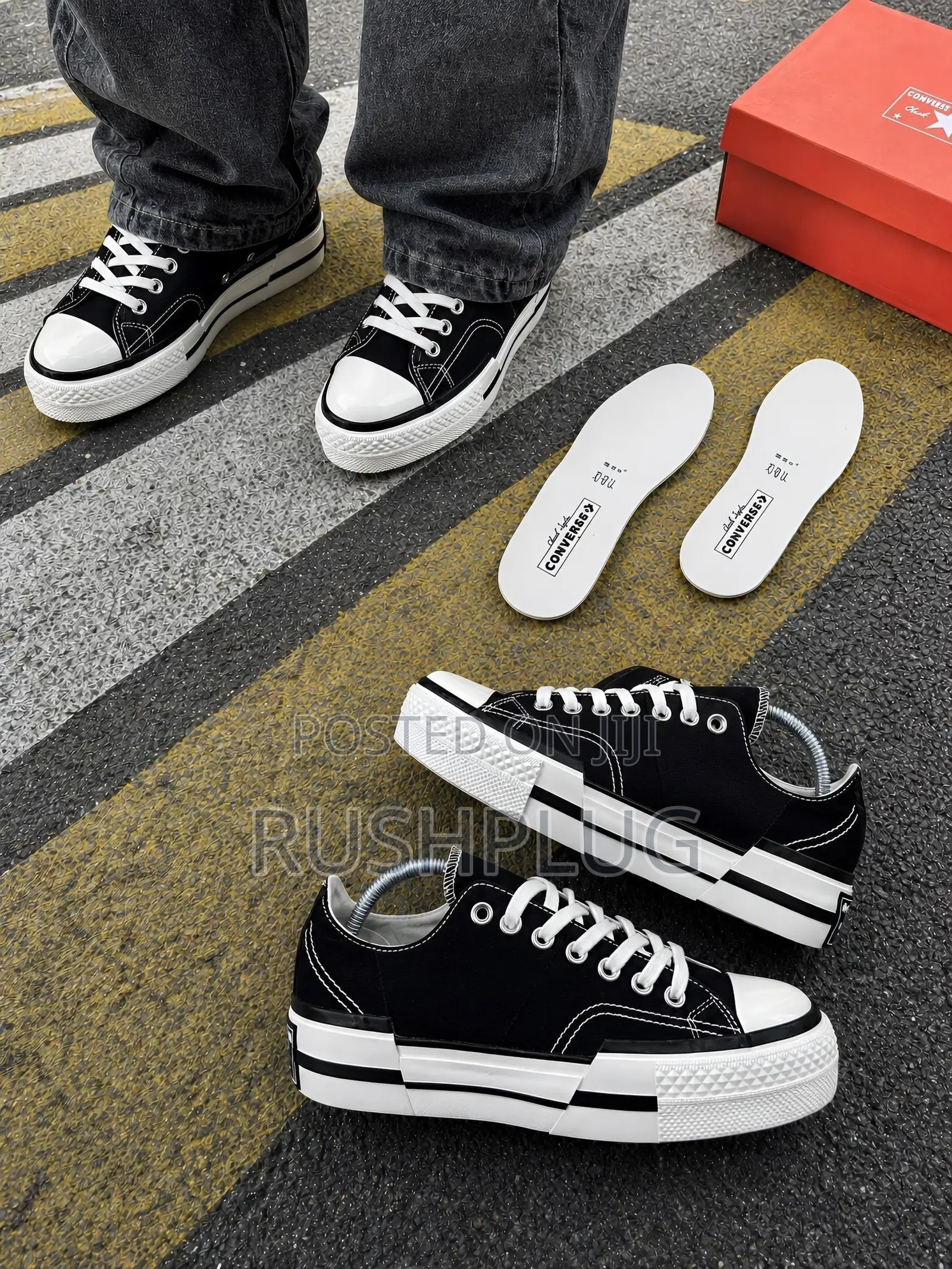 New Converse Chuck 70 Low ‘Black/White’ Sneakers”