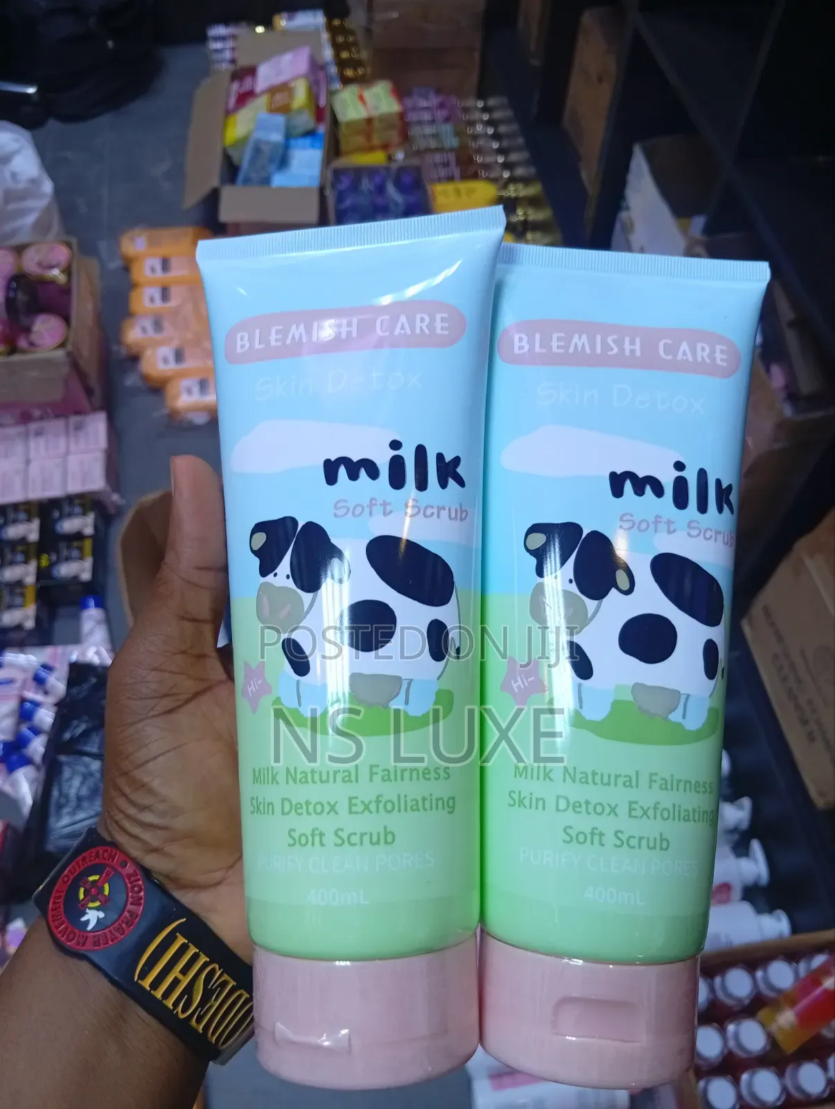 Blemish Care Body Oil and Goat Milk Scrub