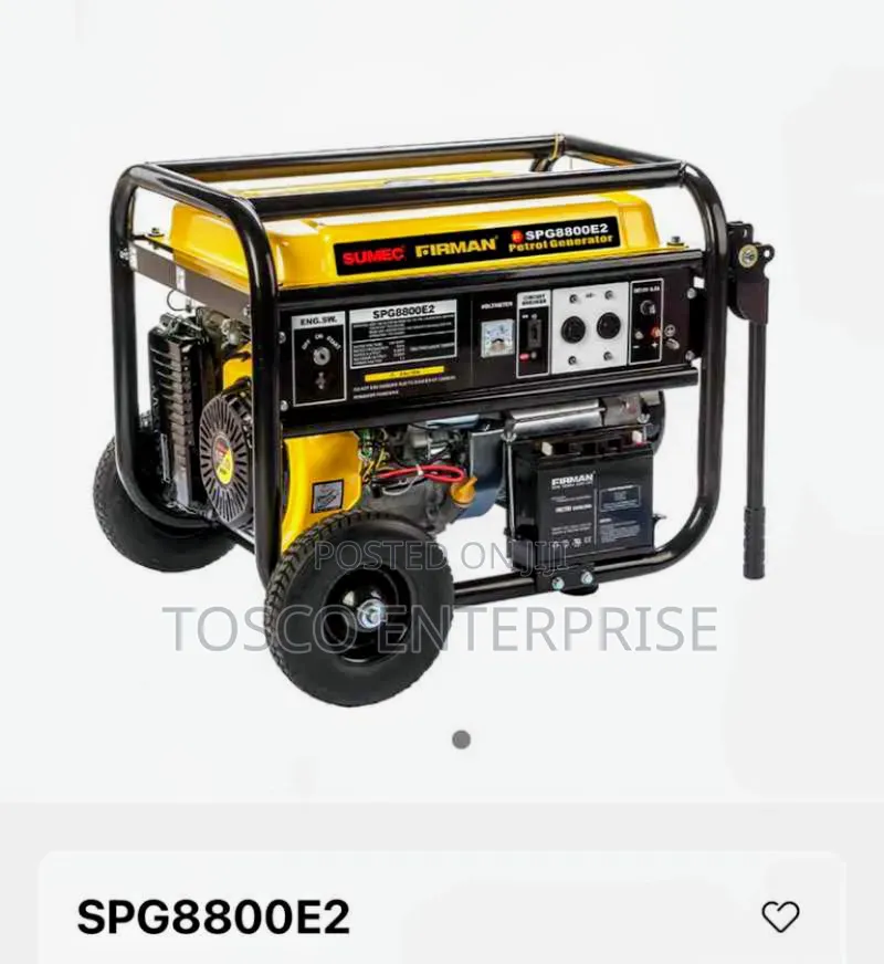 Firman SPG8800E2 6.5kVA Key Start Petrol Generator – 100% Copper Coil