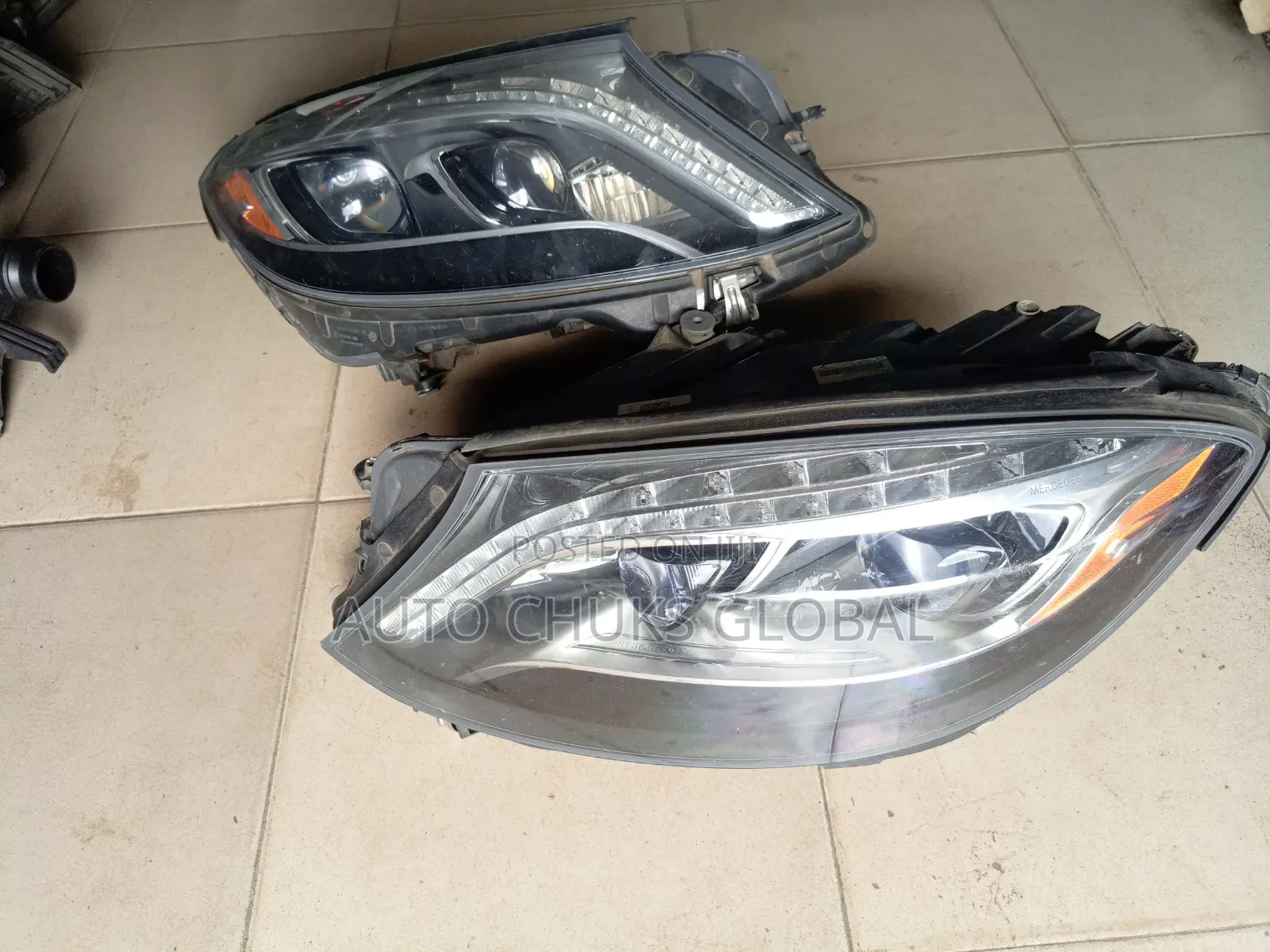 Mercedes W222 S550 S600 Set Headlight W/O Night Vision