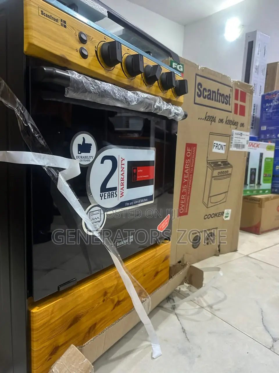 Scanfrost 60x60 Kitchen Gas Cooker