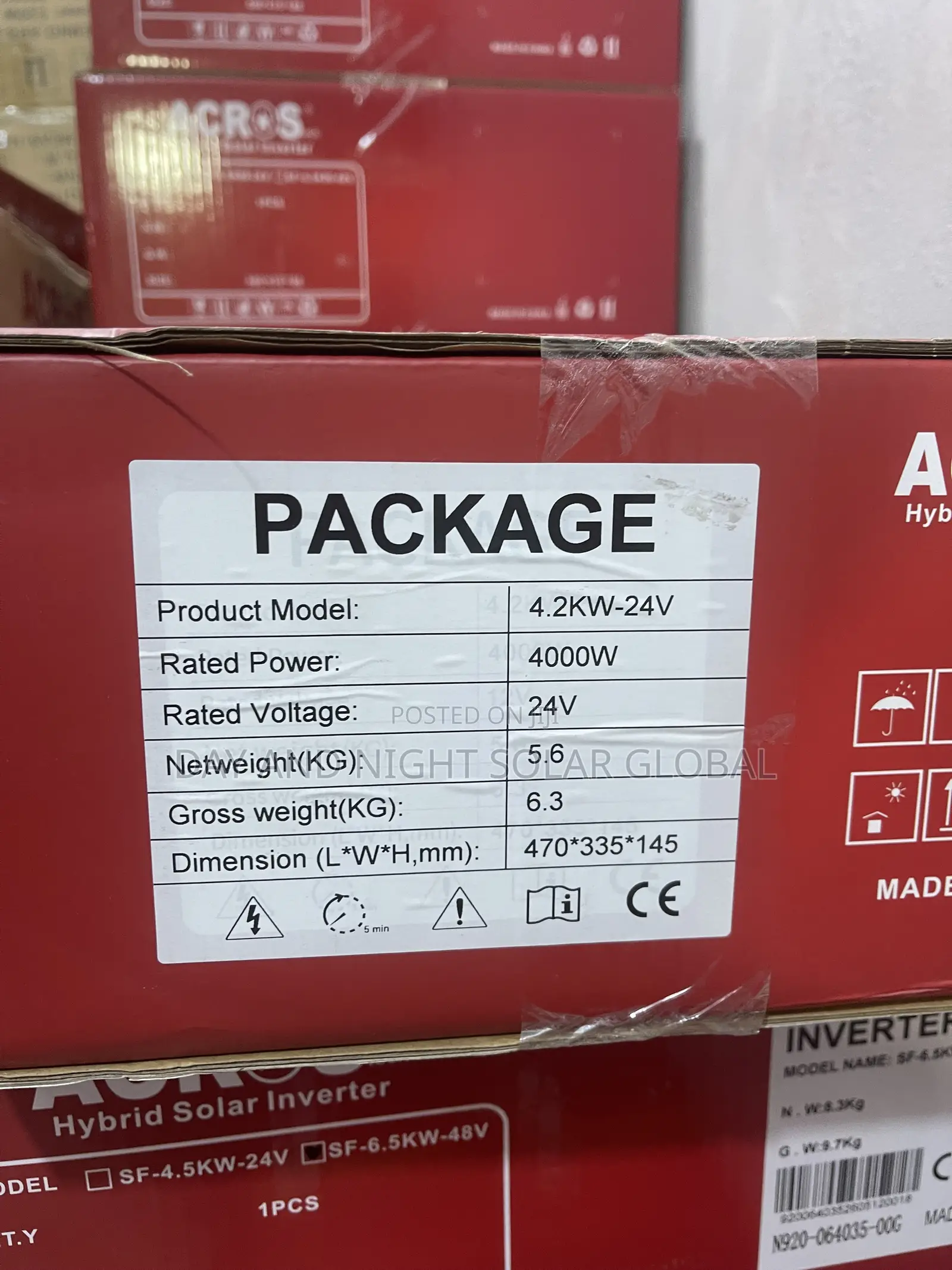 4.2kva 24v Across Hybrid Solar Inverter 5yrs Warranty