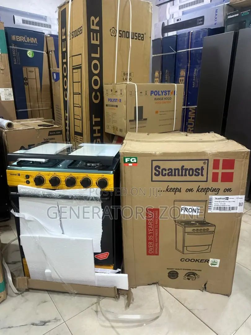 Scanfrost 4 Burner Gas Cooker 60cm