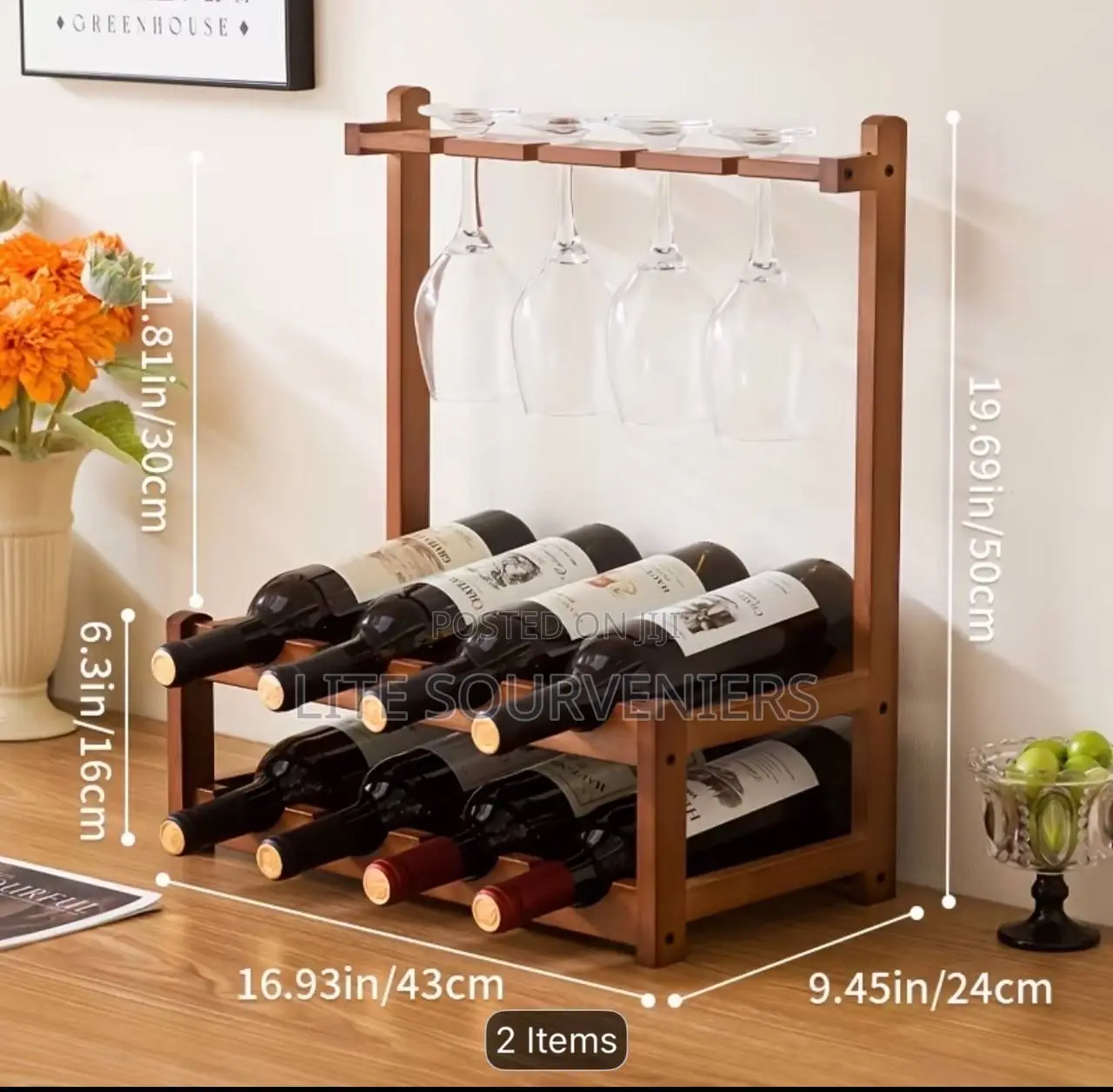 Wine Rack Glass Holder