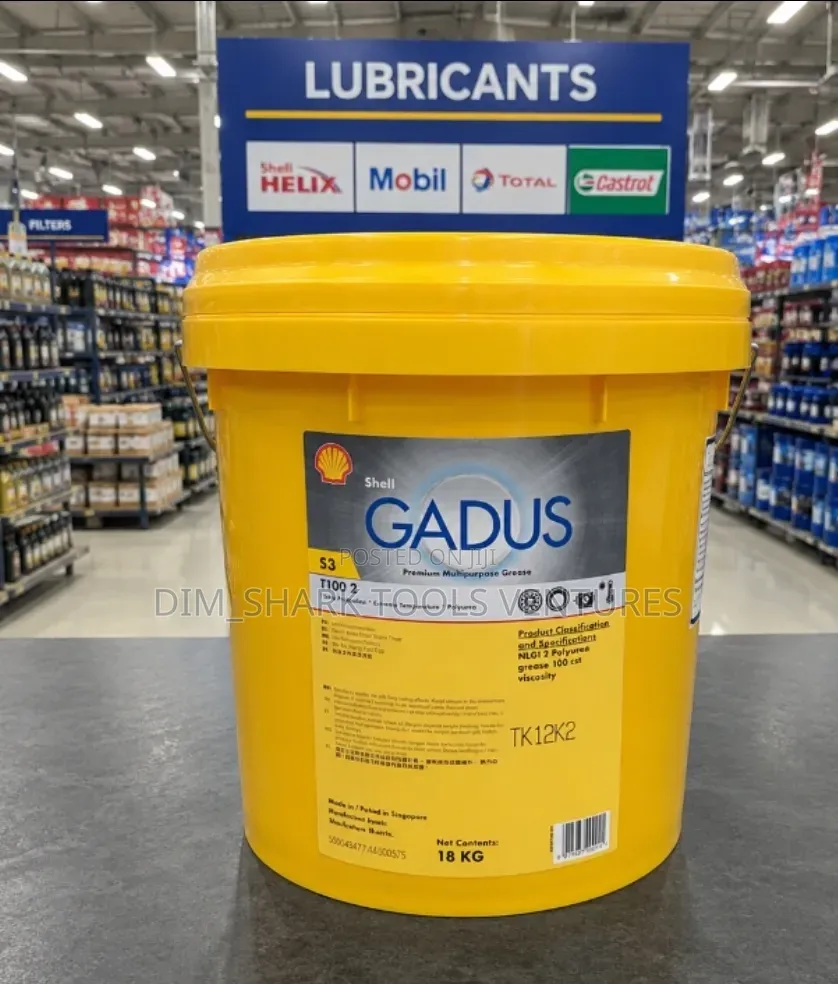 18 Kg Pail of Shell Gadus S3 T100 2 Premium Multipurpose Grease