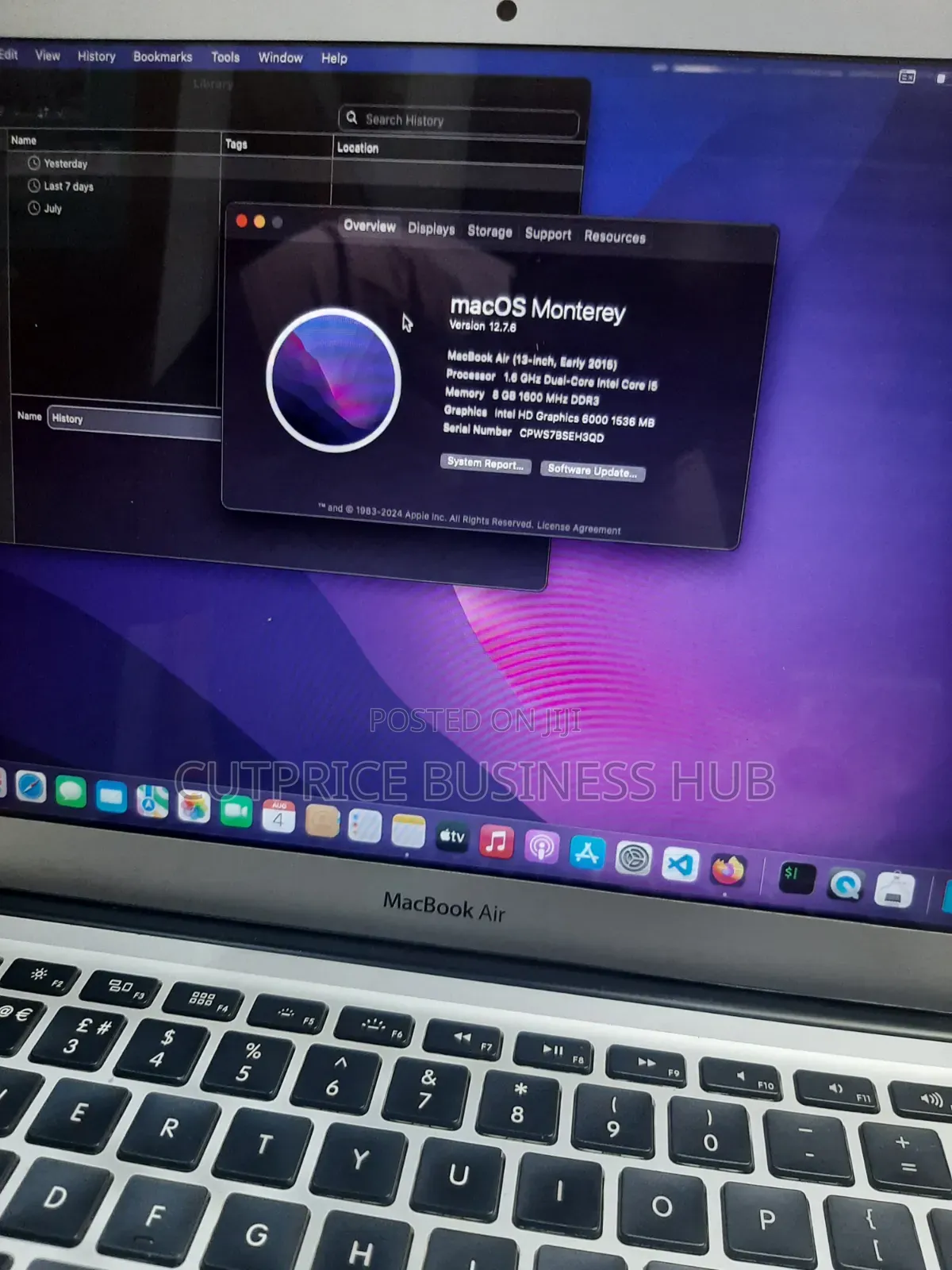 Laptop Apple MacBook Air 2015 8GB Intel Core i5 SSD 256GB