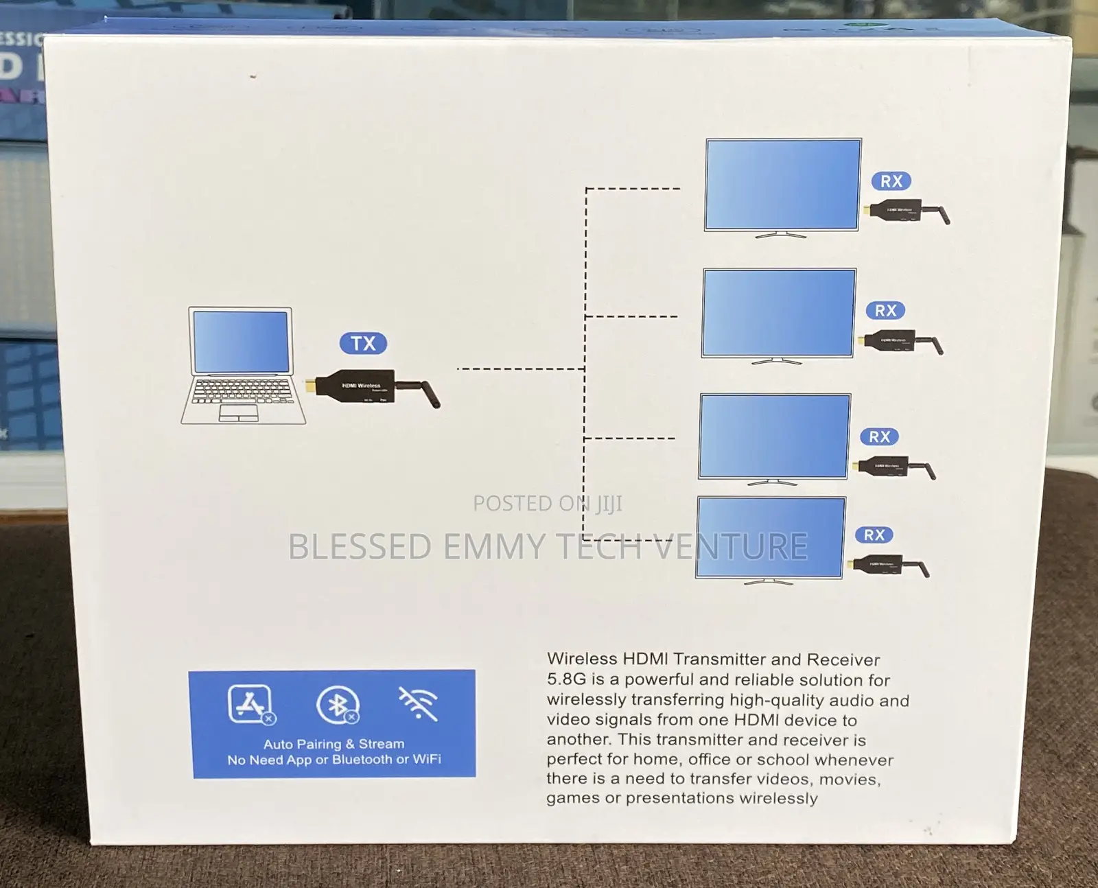 Wireless HDMI Transmitter and Receiver Kit 1 to 4