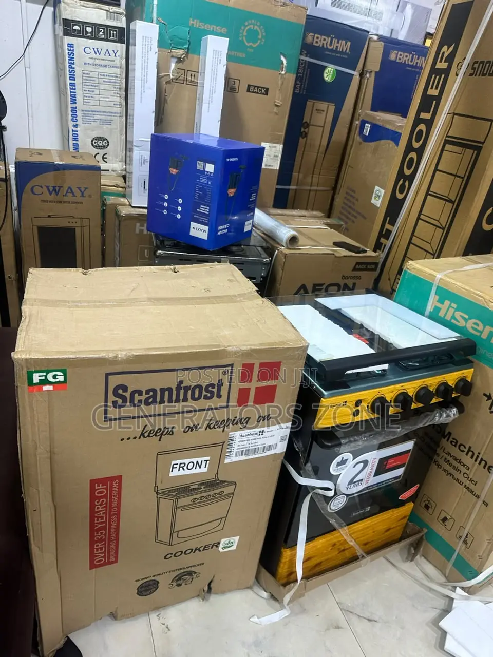 Scanfrost 60x60 4 Burner Gas Cooker for Families