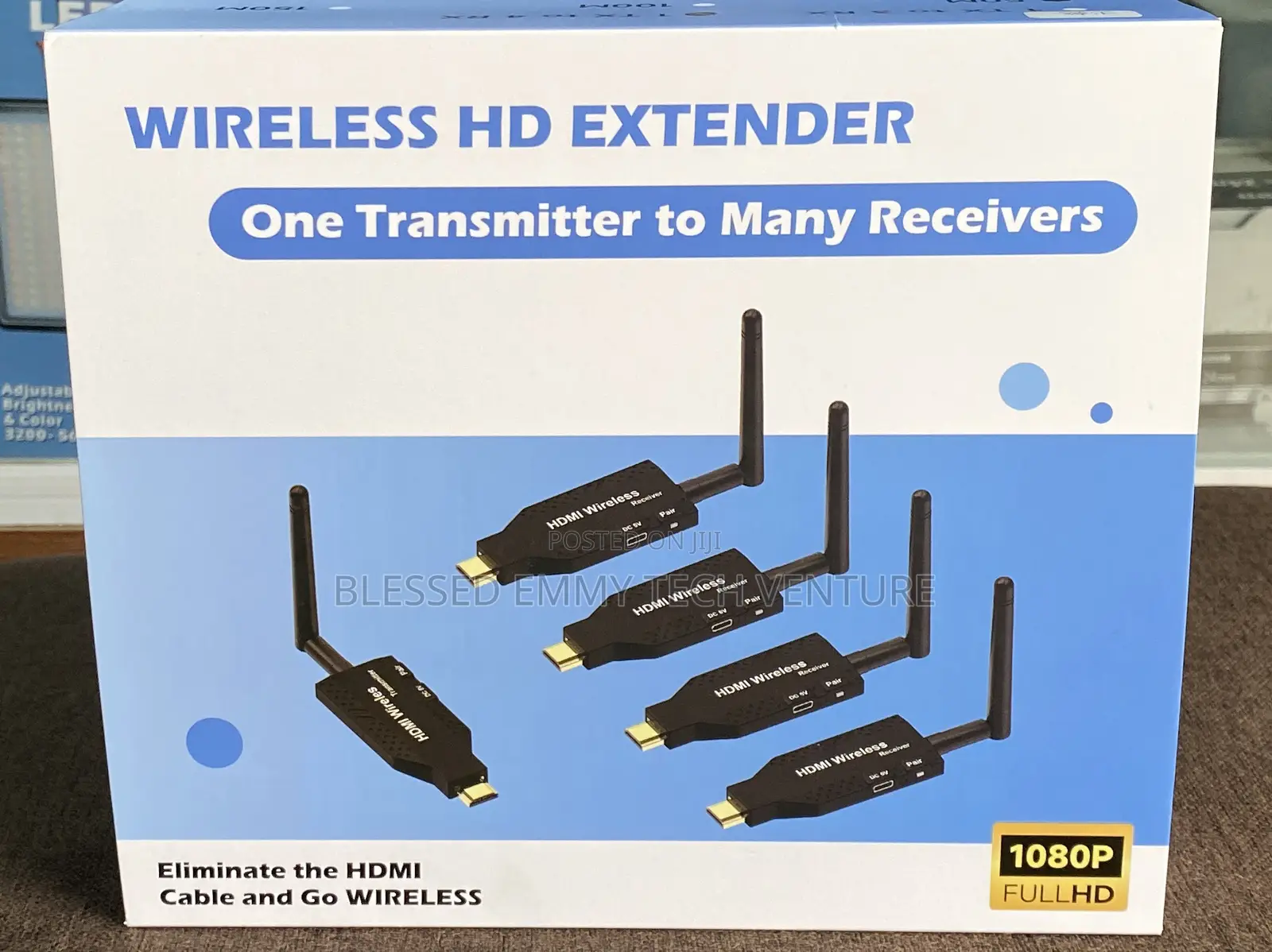 Wireless HDMI Transmitter and Receiver Kit 1 to 4