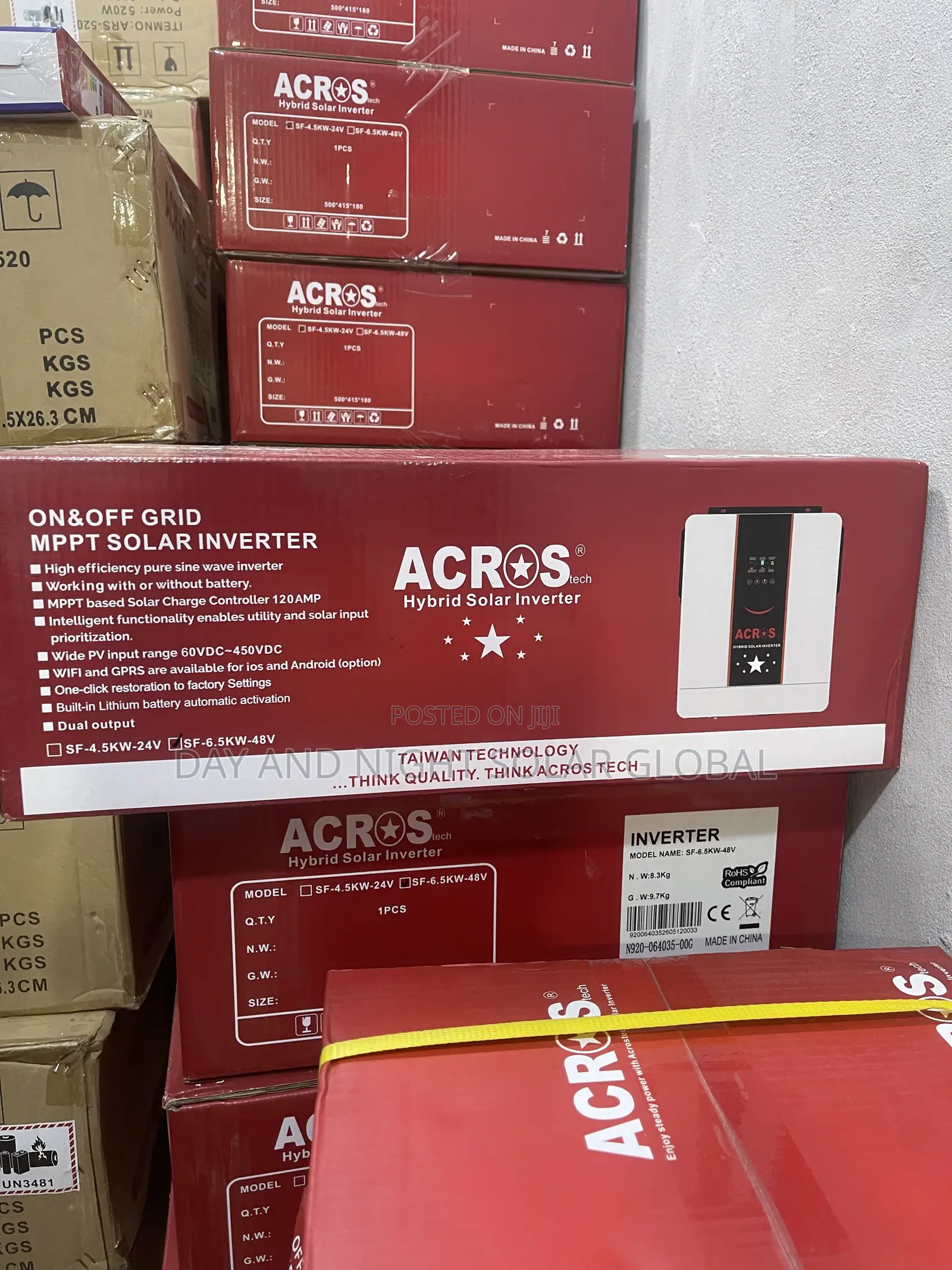 6.5kva 48v Across Hybrid Solar Inverter 5yrs Warranty