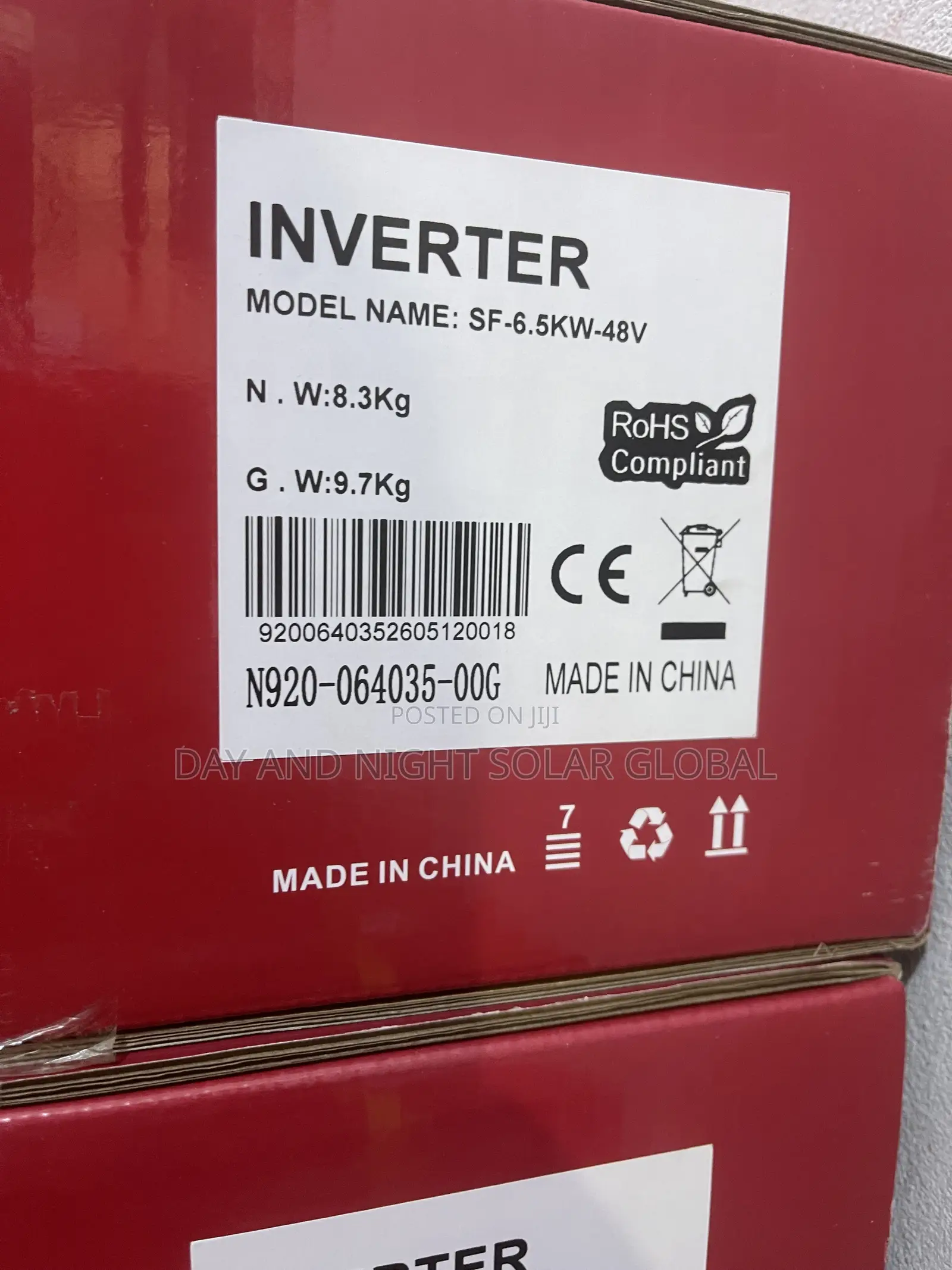6.5kva 48v Across Hybrid Solar Inverter 5yrs Warranty