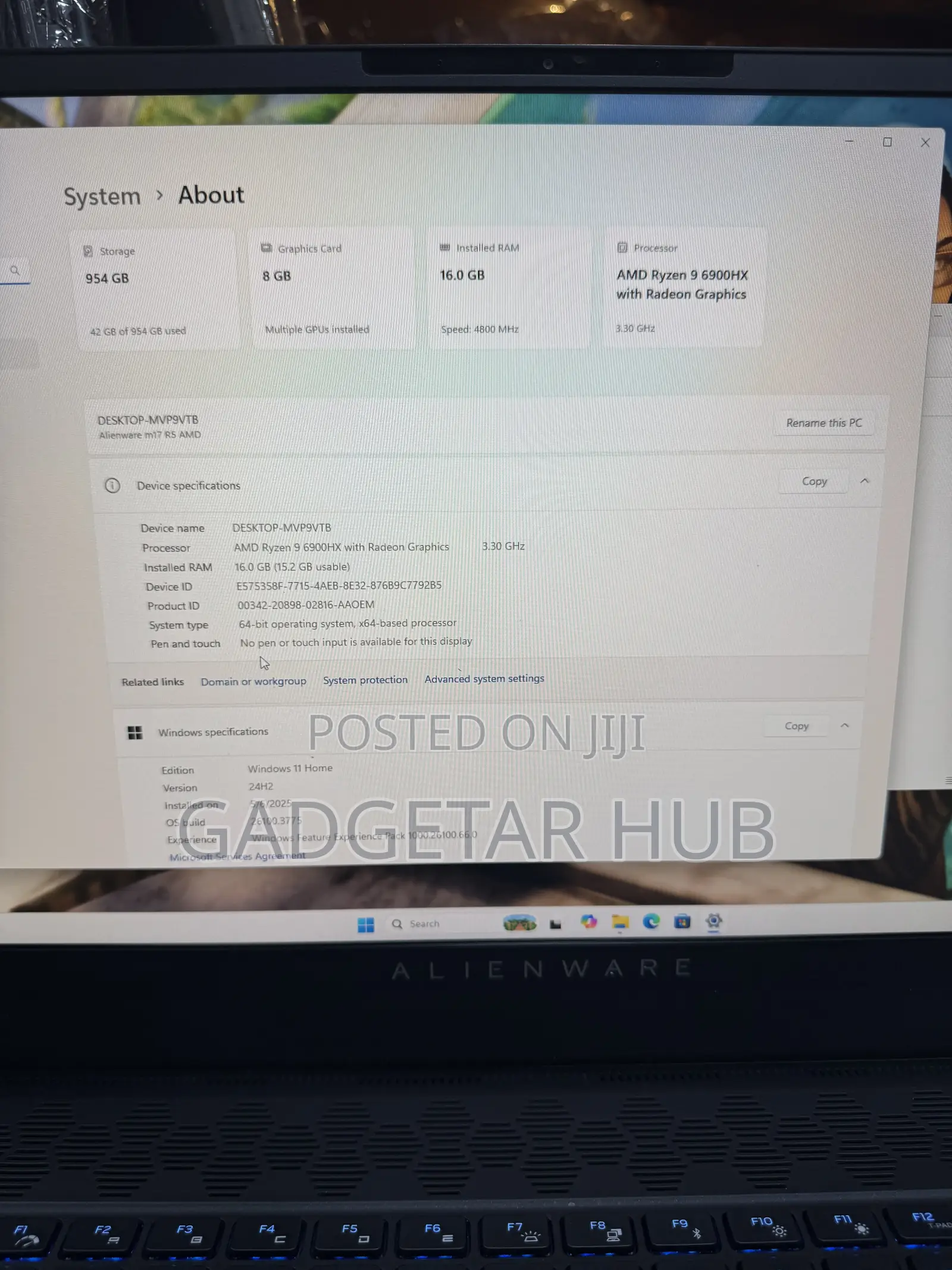 Laptop Dell 16GB AMD Ryzen 7 SSD 1T
