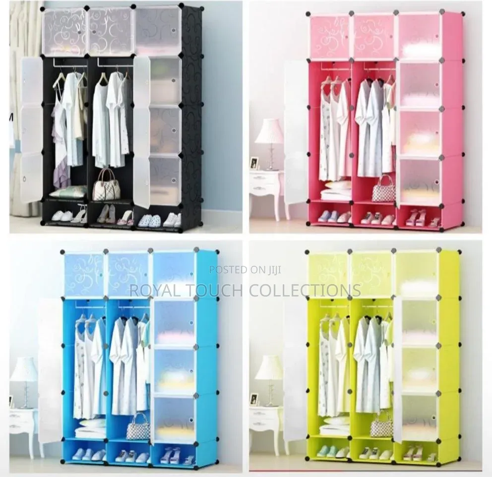 Luxury Portable Wardrobe Closet Large Capacity Fabric Storage Cabinet