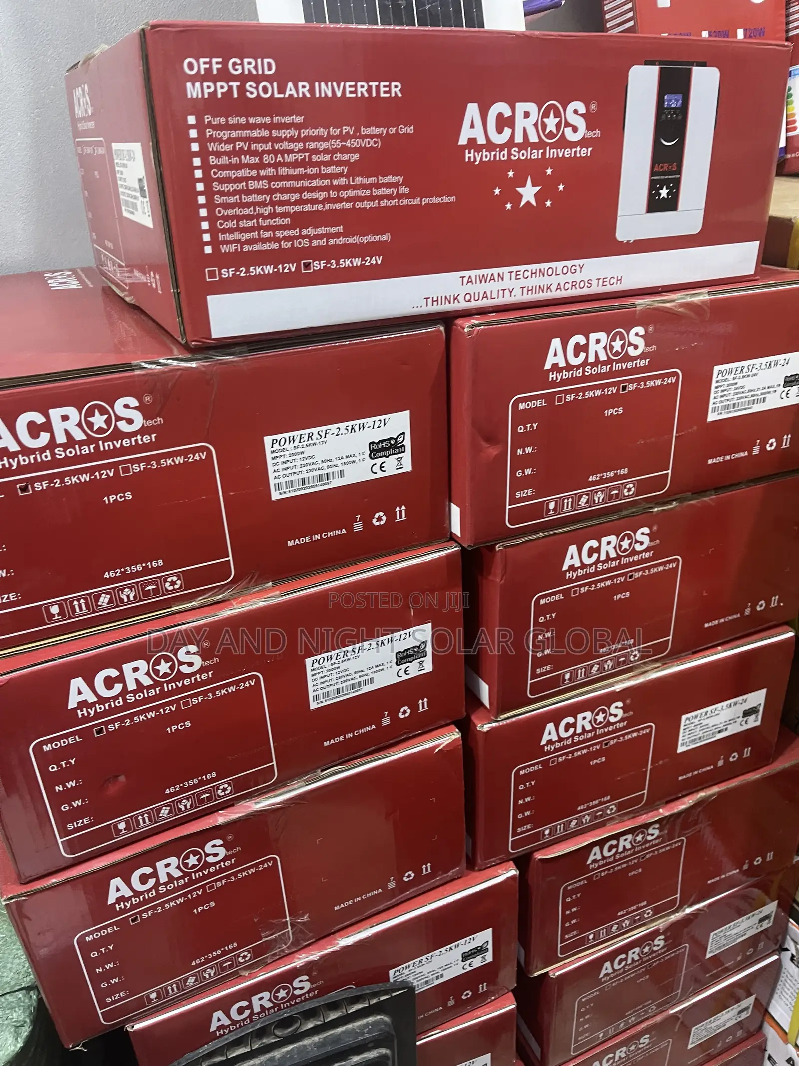 2.5kva 12v Across Hybrid Solar Inverter 5yrs Warranty