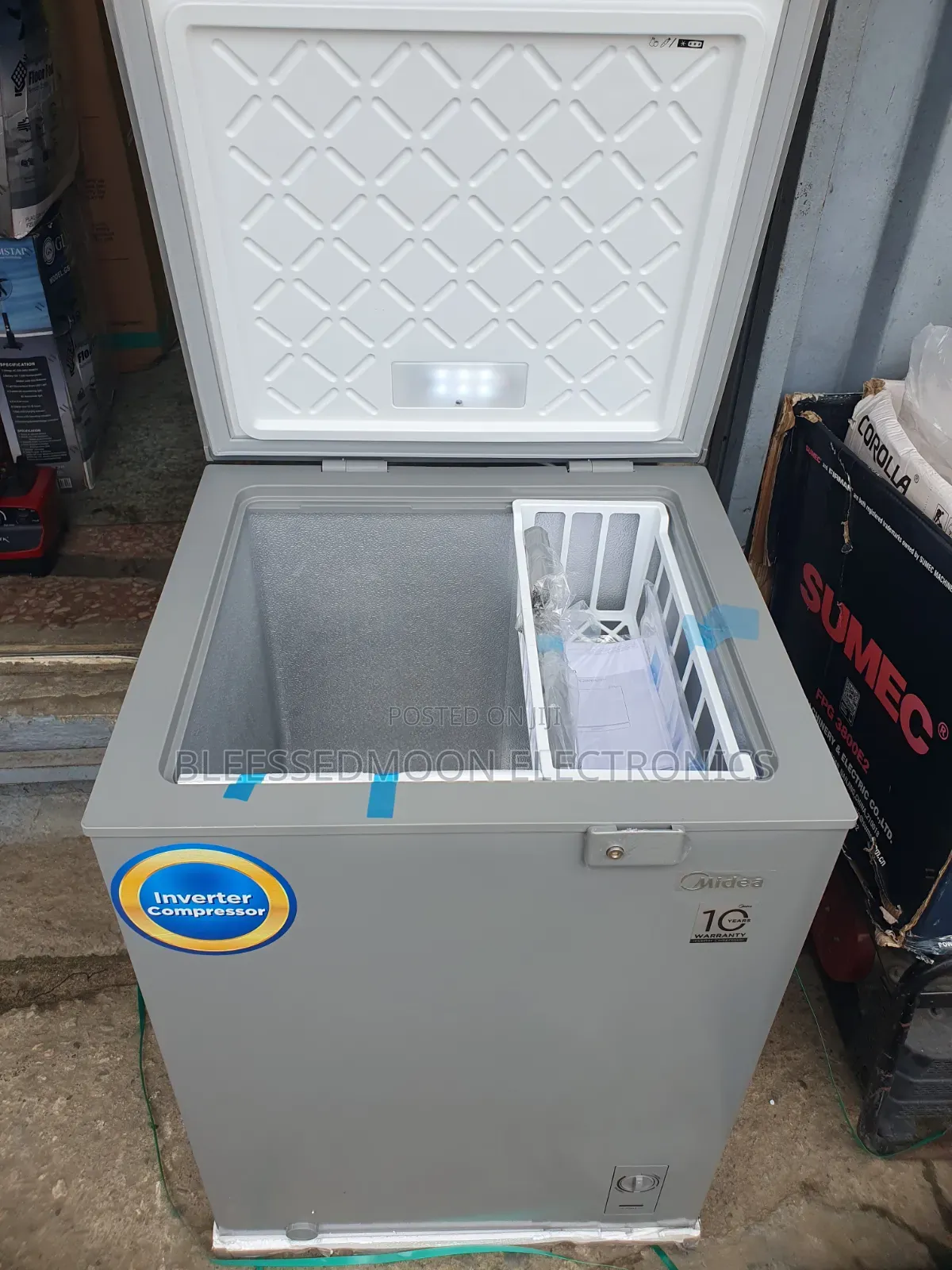 MIDEA INVERTER Chest Freezer 100liters With 10 Years Company W
