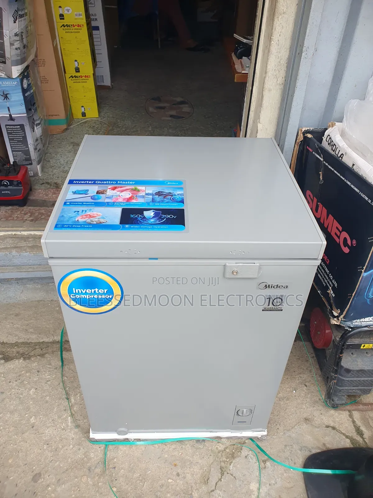 MIDEA INVERTER Chest Freezer 100liters With 10 Years Company W