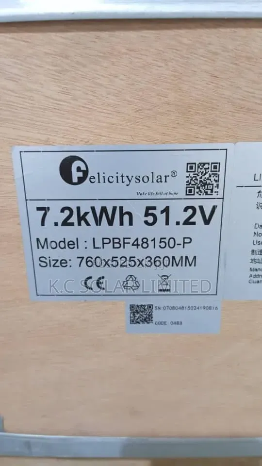 7.2kwh Felicity Lithium Battery