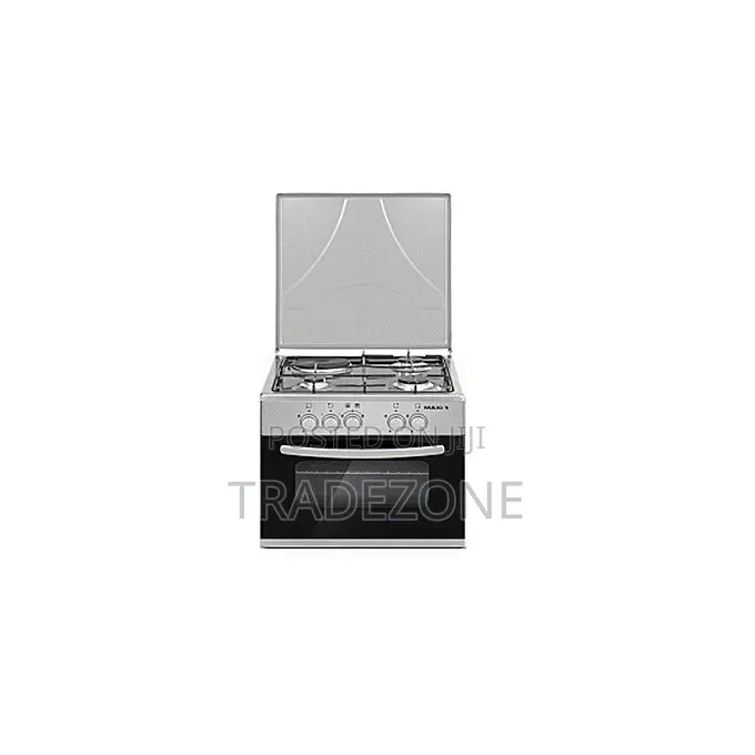 Maxi Gas Cooker 50x50 CM (3+1) Burners Inox