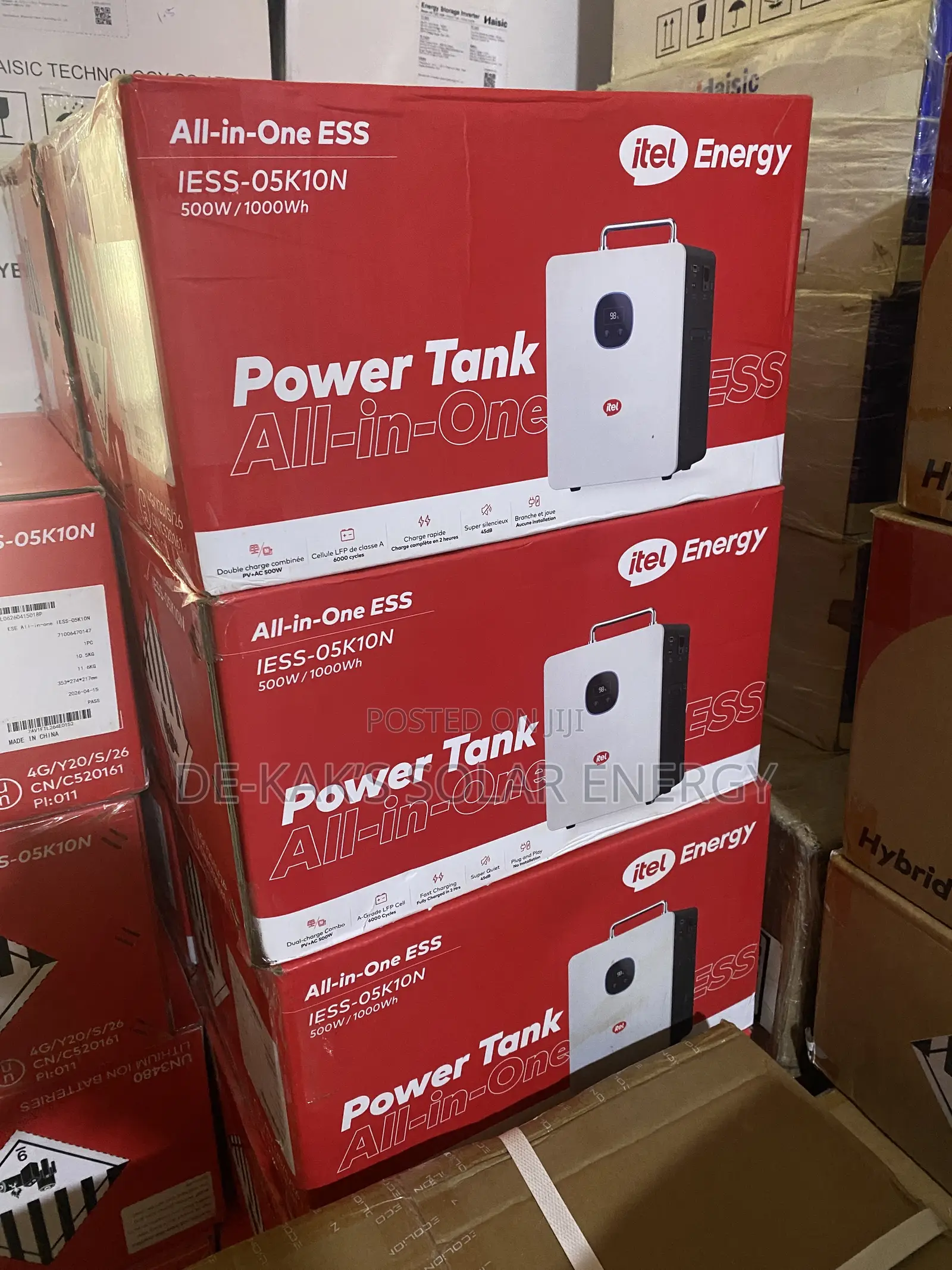 1kwh/500w Itel Solar Generator