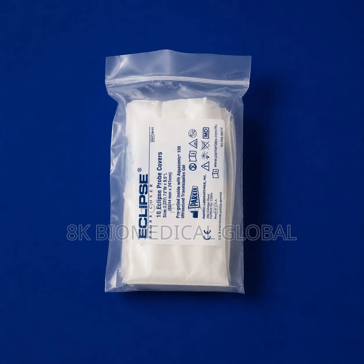 Eclipse Ultrasound Probe Covers (Pre-Gelled) – Box of 100