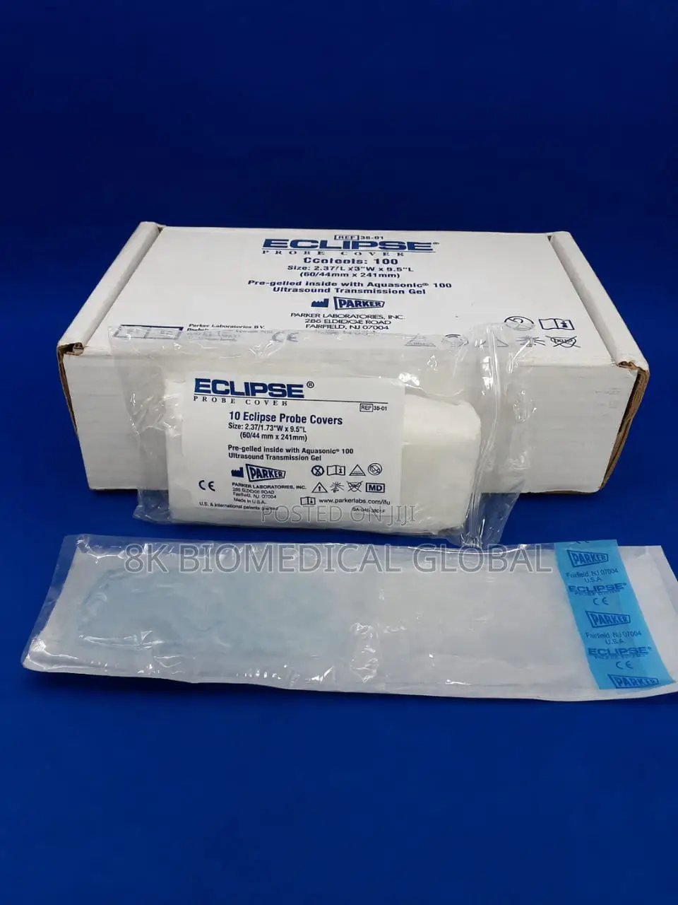 Eclipse Ultrasound Probe Covers (Pre-Gelled) – Box of 100