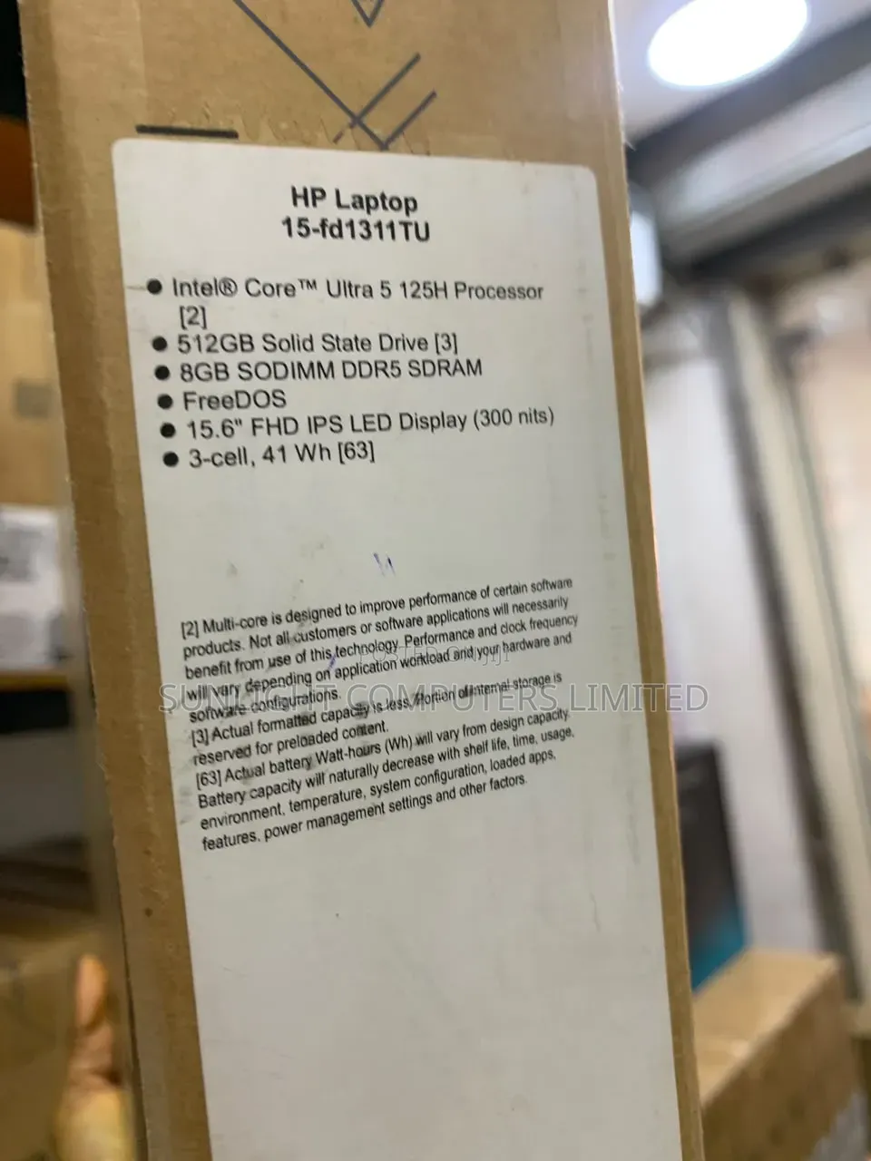 New Laptop HP 15-da3007nia 8GB Intel Core Ultra 5 SSD 512GB