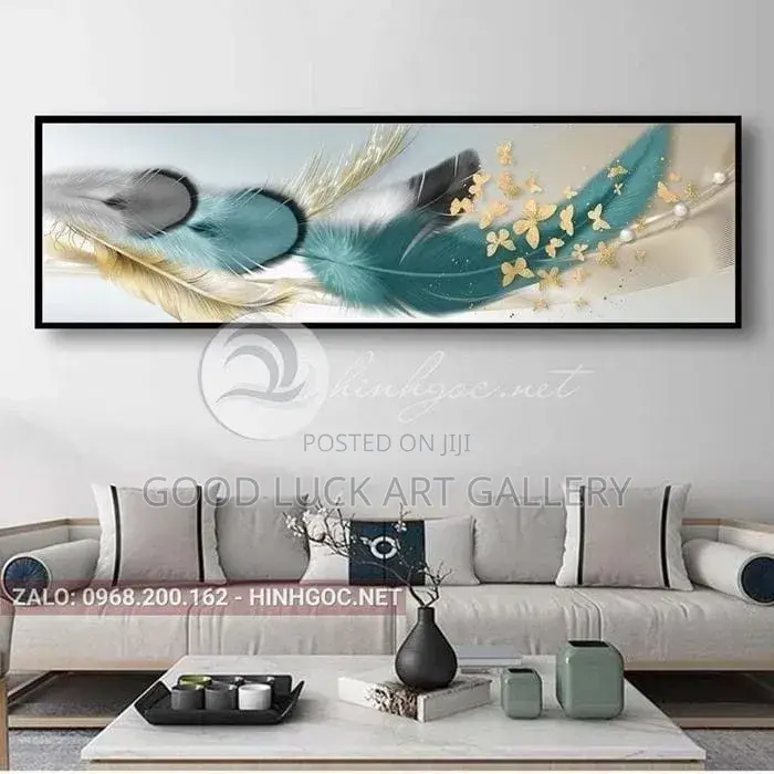 Abstract White Feather Wall Art